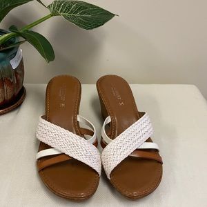 Nine West Women’s White Brown Sandals/Size:7M